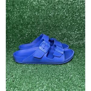 Birkenstock Blue Arizona EVA‎ Slides Walking Sandal Toddler Size 12C / 30 EUR